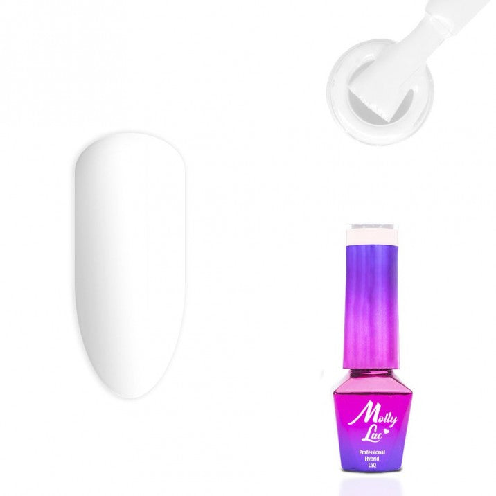 Lakier Hybrydowy MollyLac - Hypnotise White 5ml