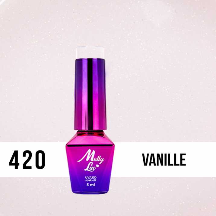 Lakier Hybrydowy MollyLac Madame French - Vanille 5ml nr 420