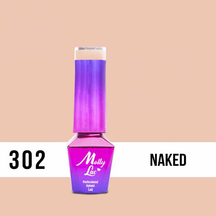 Lakier Hybrydowy MollyLac - Skin & Make Up - Naked 5ml nr.302