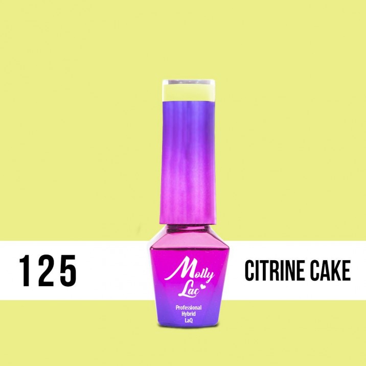 Lakier Hybrydowy MollyLac - Youghurt - Citrine Cake 5ml nr.125