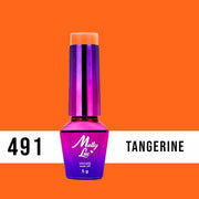 Lakier Hybrydowy MollyLac - Antidepressant - Tangerine 5ml nr.491