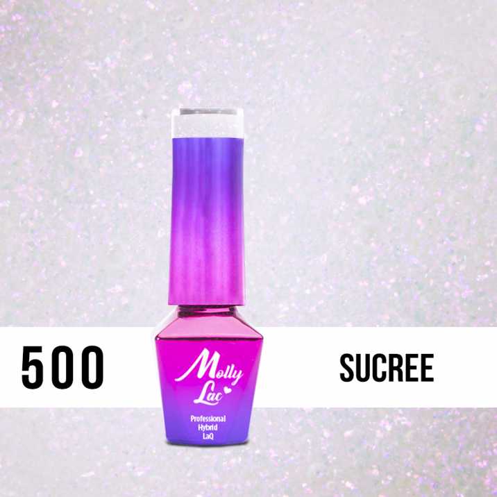 Lakier Hybrydowy MollyLac - Bling it on! - Sucree 5ml nr.500