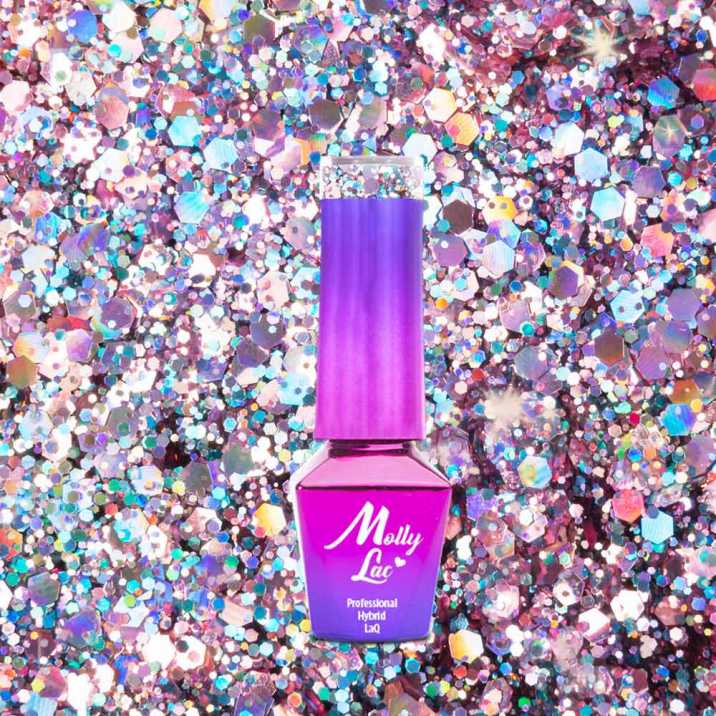 Lakier Hybrydowy MollyLac - Crushed Diamonds - Shameless 5ml nr.533