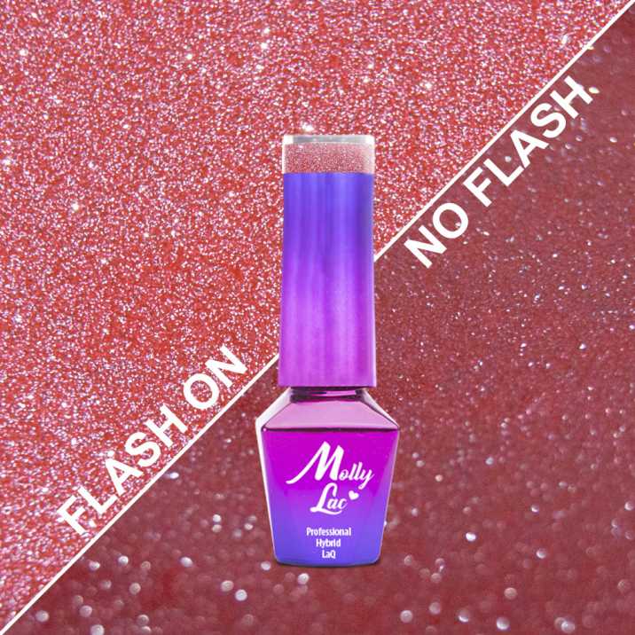 Lakier Hybrydowy MollyLac Duo Flashing Lights - Everlasting 5ml Nr 608