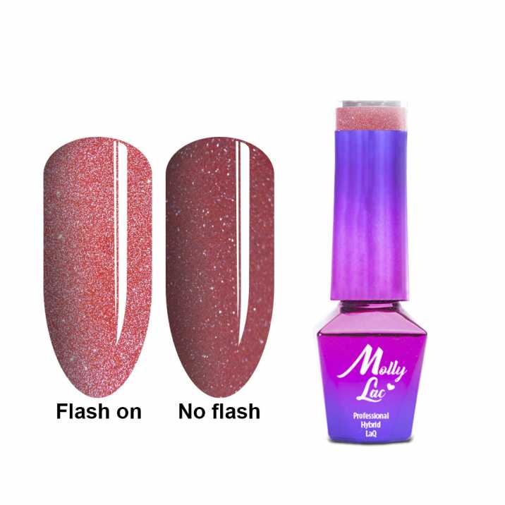 Lakier Hybrydowy MollyLac Duo Flashing Lights - Everlasting 5ml Nr 608