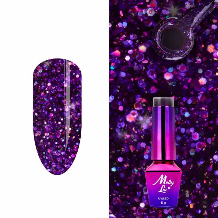 Lakier Hybrydowy MollyLac Spotlight Tinkleberry 5ml nr 636