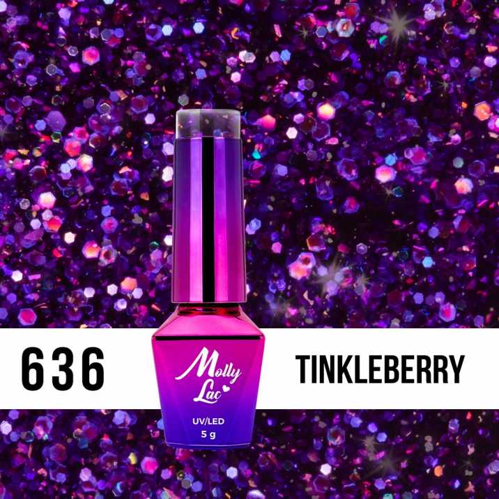 Lakier Hybrydowy MollyLac Spotlight Tinkleberry 5ml nr 636