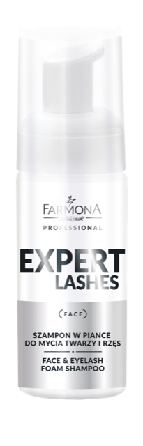 Farmona Expert Lashes Szampon w Piance do Mycia Twarzy i Rzęs 100ml