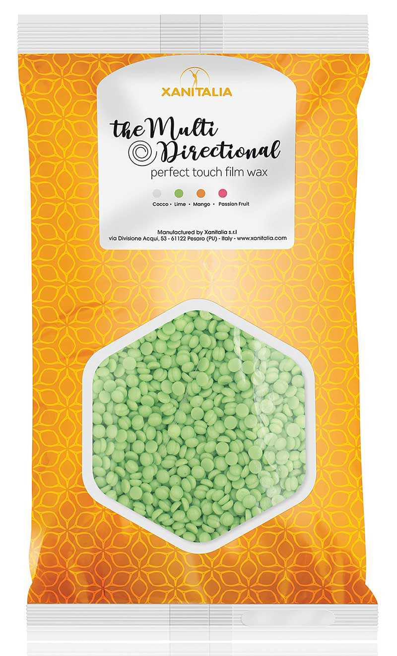 Premium Textile - Wosk Bezpaskowy do Depilacji w Perełkach Lime 1000gr