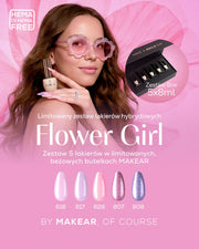 Makear Limitowany Set Flower Girl - Lakiery Hybrydowe 5 x 8 ml