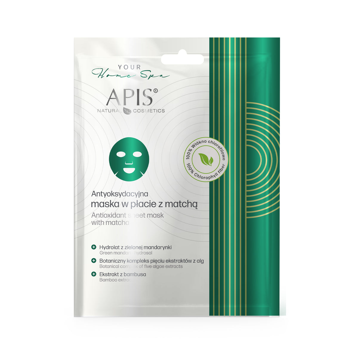 APIS Professional Apis Maska W Płacie Antyoksydacyjna Z Matchą / 20 G — Składniki i ocena