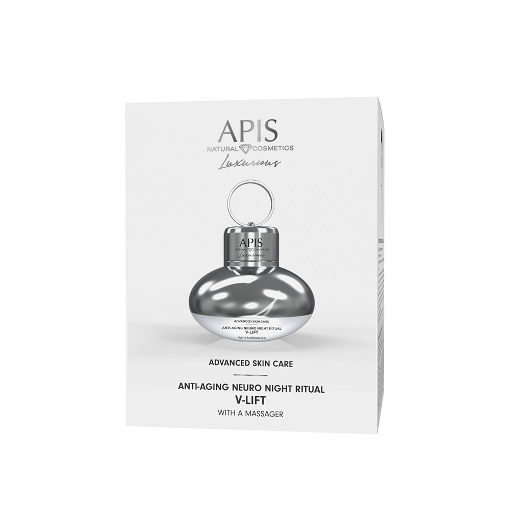 Apis Advanced Skin Care Przeciwzmarszczkowy Neuro-Rytuał V-Lift Na Noc Z Masażerem / 50 Ml