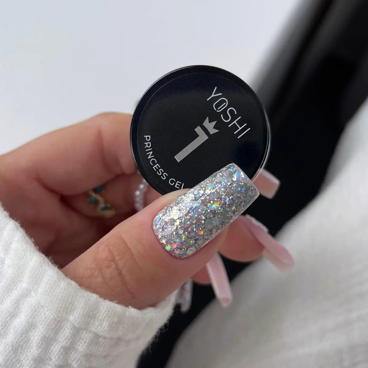 Yoshi Żel Do Zdobień Princess Gel UV LED No 1 Silver 5g