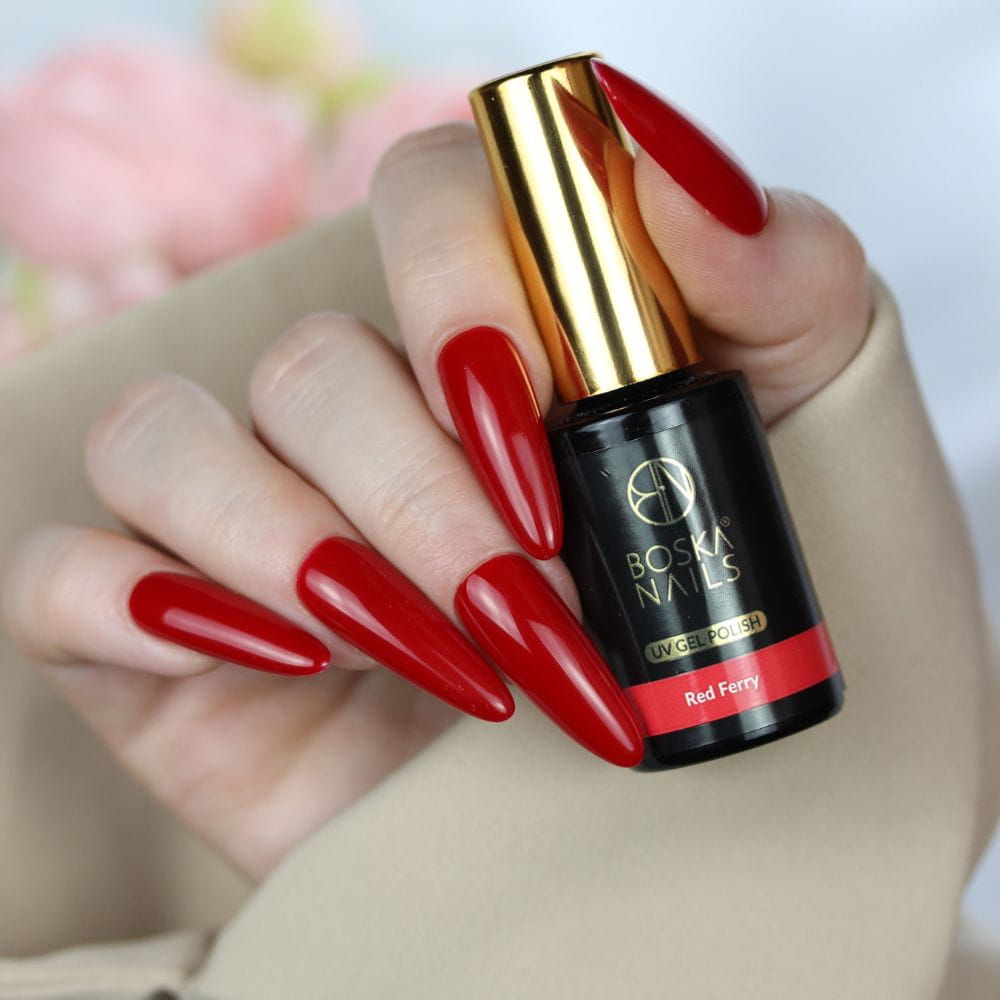 Boska Nails Lakier Hybrydowy Red Ferry UP No 553 10ml