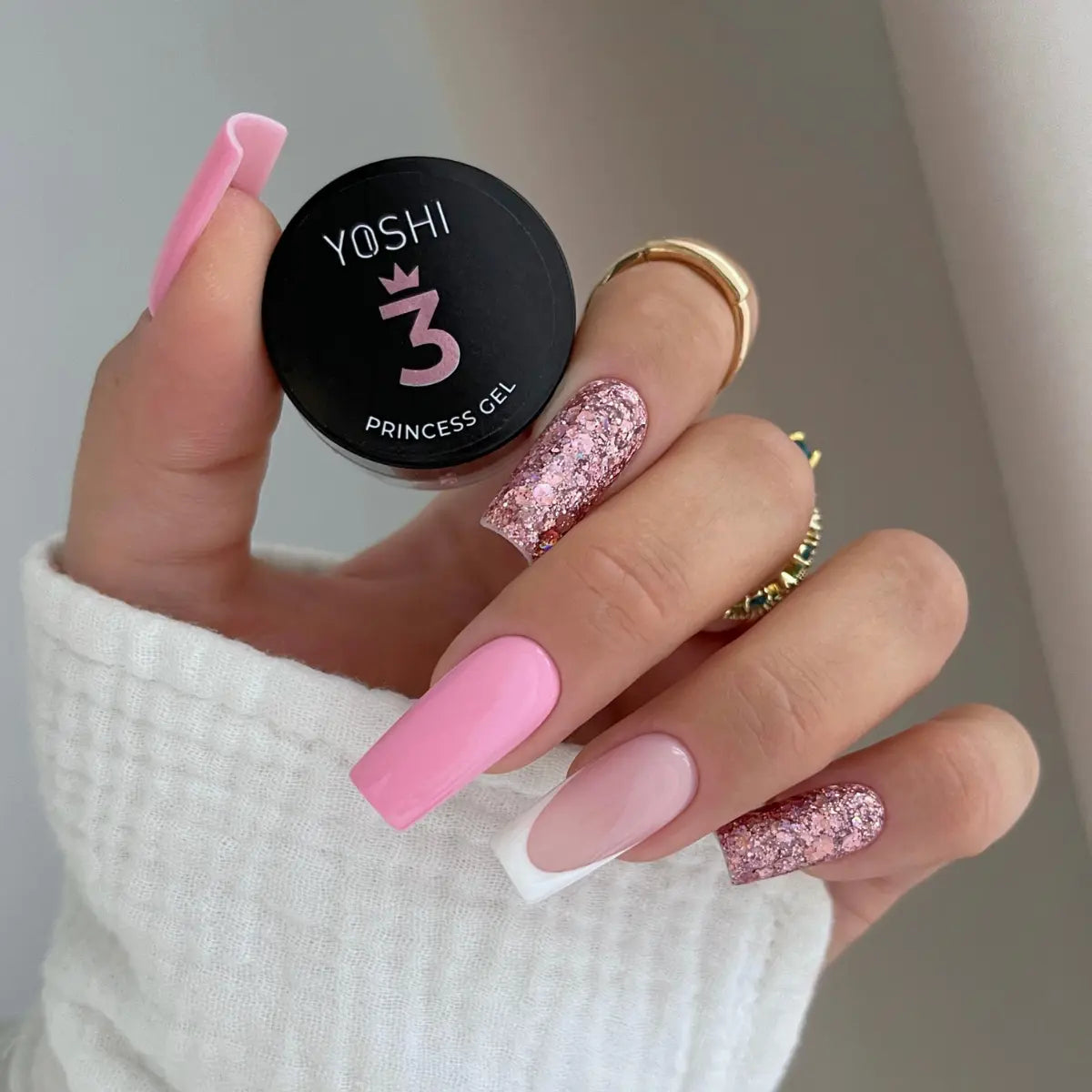Yoshi Żel Do Zdobień Princess Gel UV LED No 3 Pink 5g