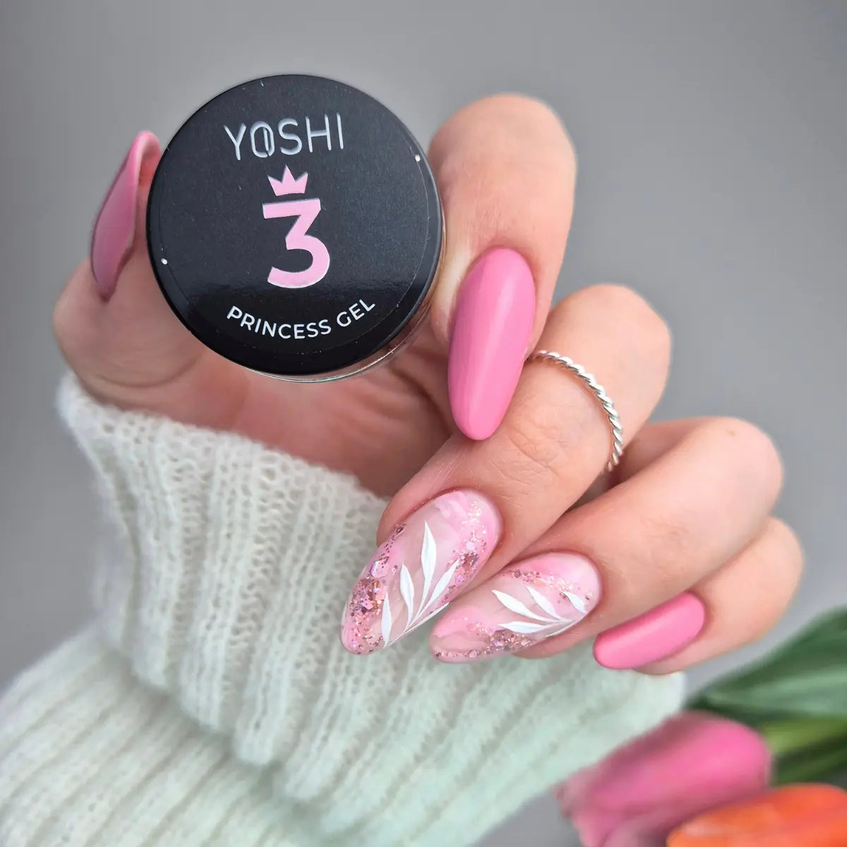 Yoshi Żel Do Zdobień Princess Gel UV LED No 3 Pink 5g