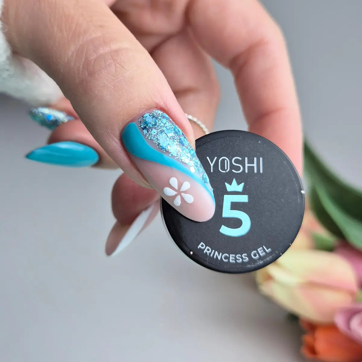 Yoshi Żel Do Zdobień Princess Gel UV LED No 5 Blue 5g