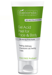 Bielenda Acne Free Pro Expert Peeling Żelowy Do Twarzy I Ciała Z Kwasami, 150ml