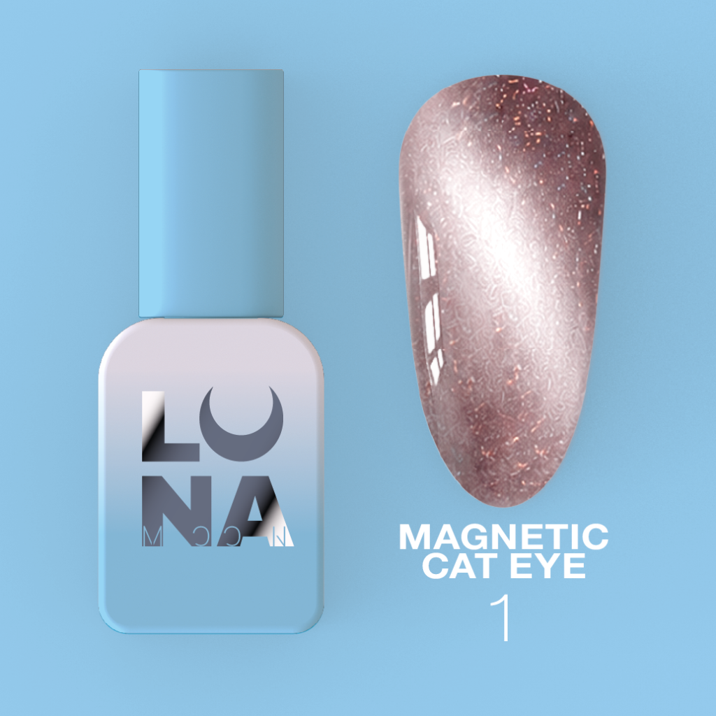 LUNAmoon Lakier hybrydowy Magnetic Cat Eye 1 8 ml