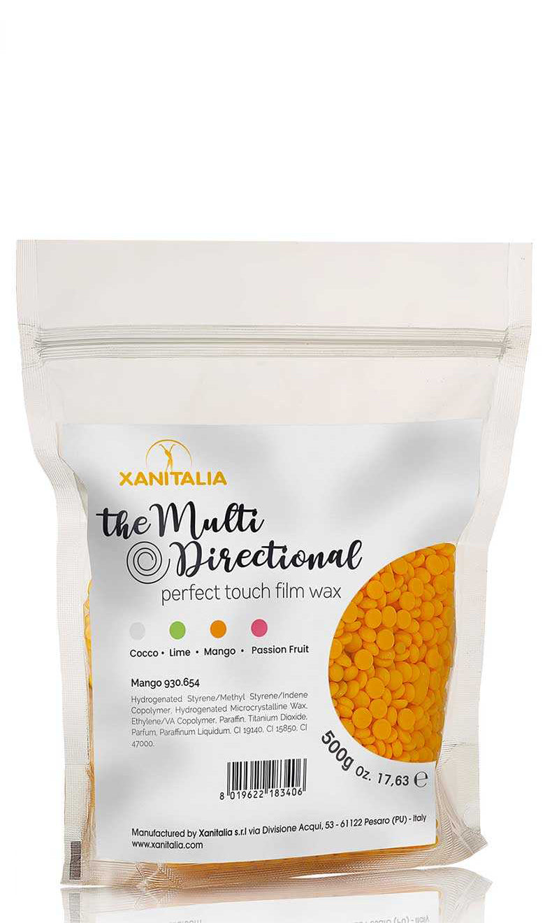 Xanitalia - Wosk Bezpaskowy do Depilacji w Perełkach Mango 500gr