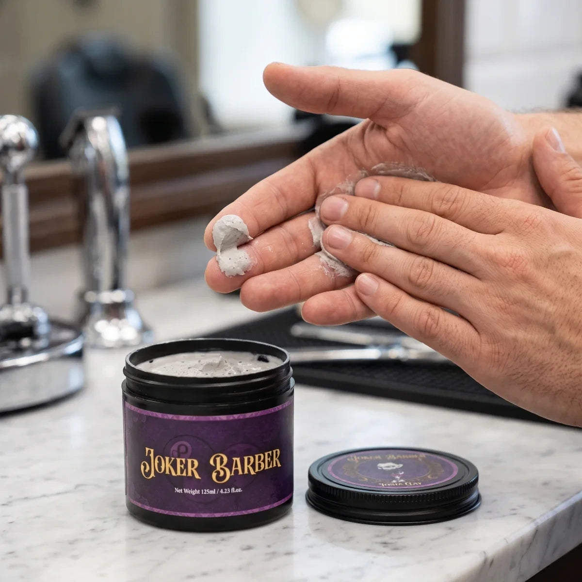 Joker Barber Paste Clay-Fiber Touch Matowa Pasta do Włosów z Glinką 125 ml