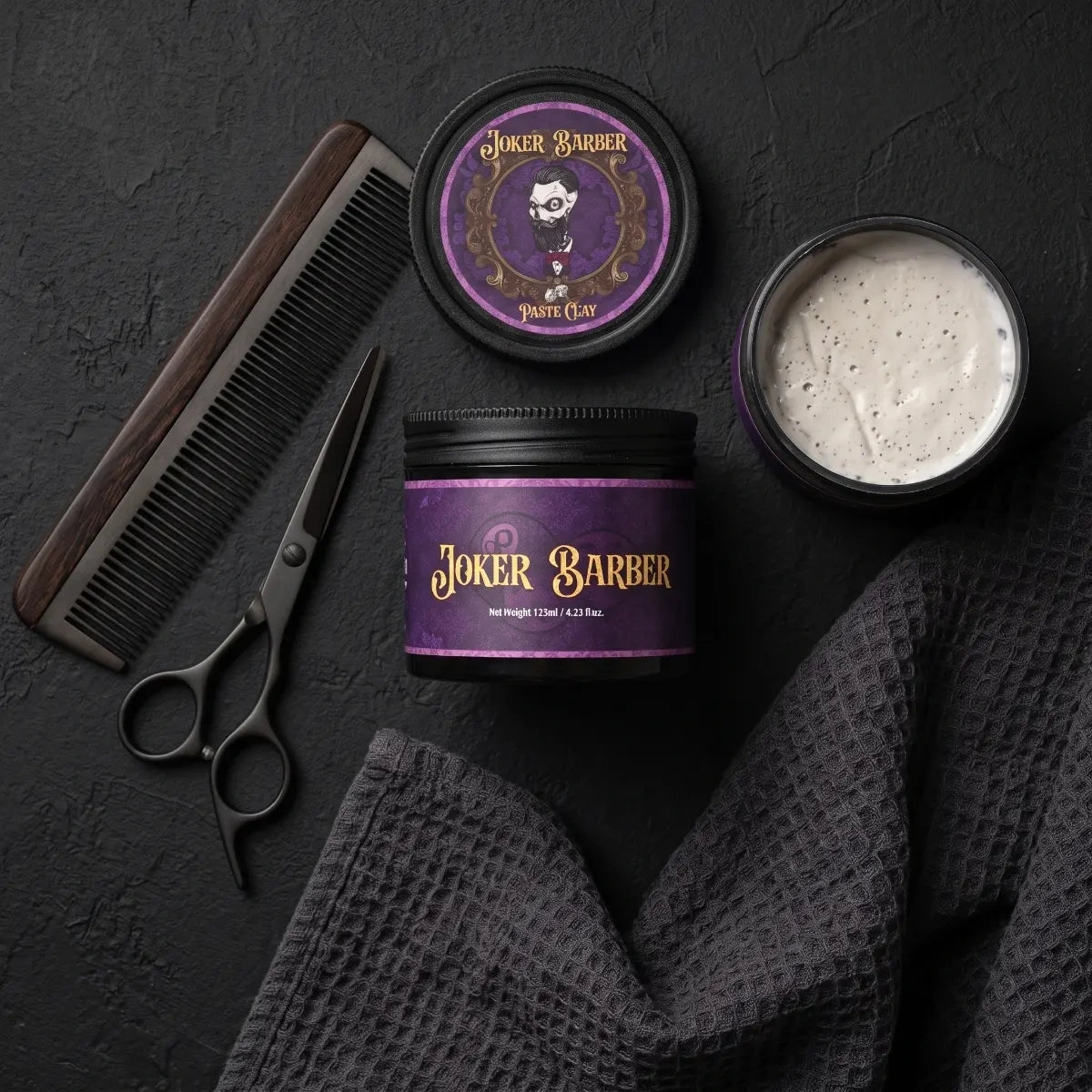 Joker Barber Paste Clay-Fiber Touch Matowa Pasta do Włosów z Glinką 125 ml