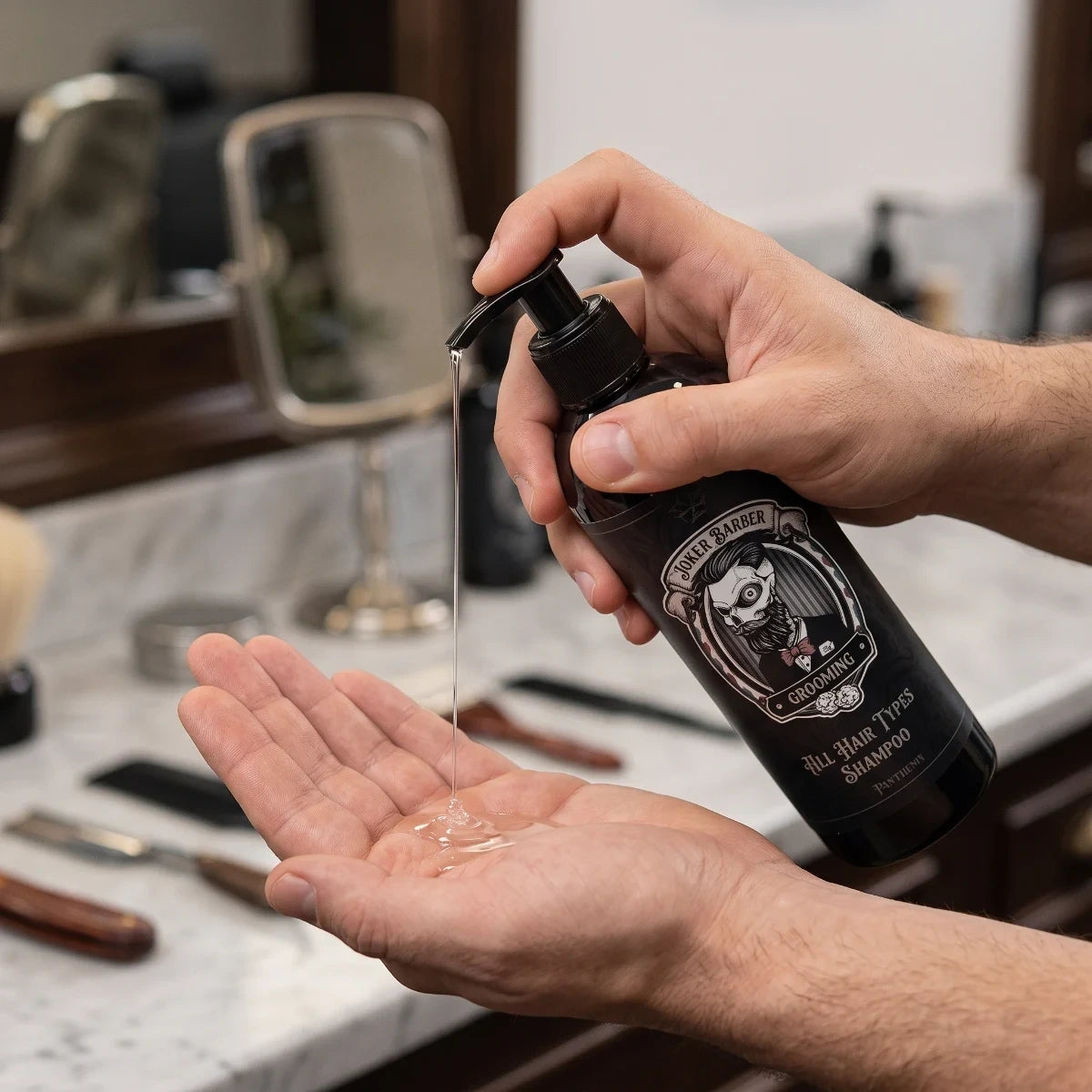 Joker Barber All Types Shampoo Męski Szampon Codzienny do Włosów 400 ml