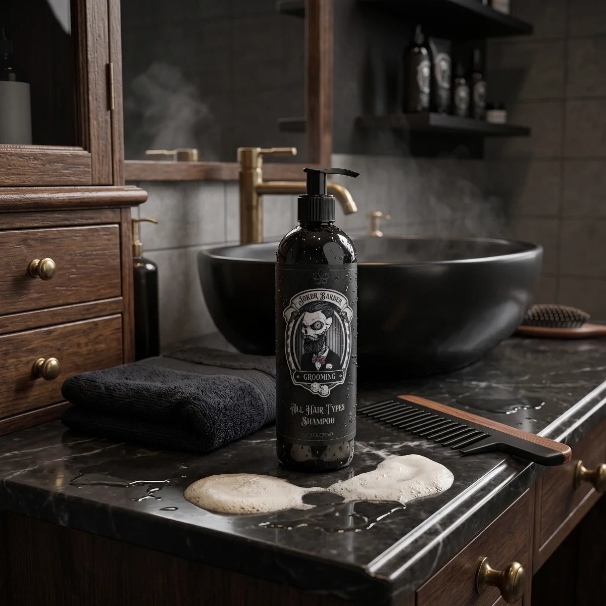 Joker Barber All Types Shampoo Męski Szampon Codzienny do Włosów 400 ml