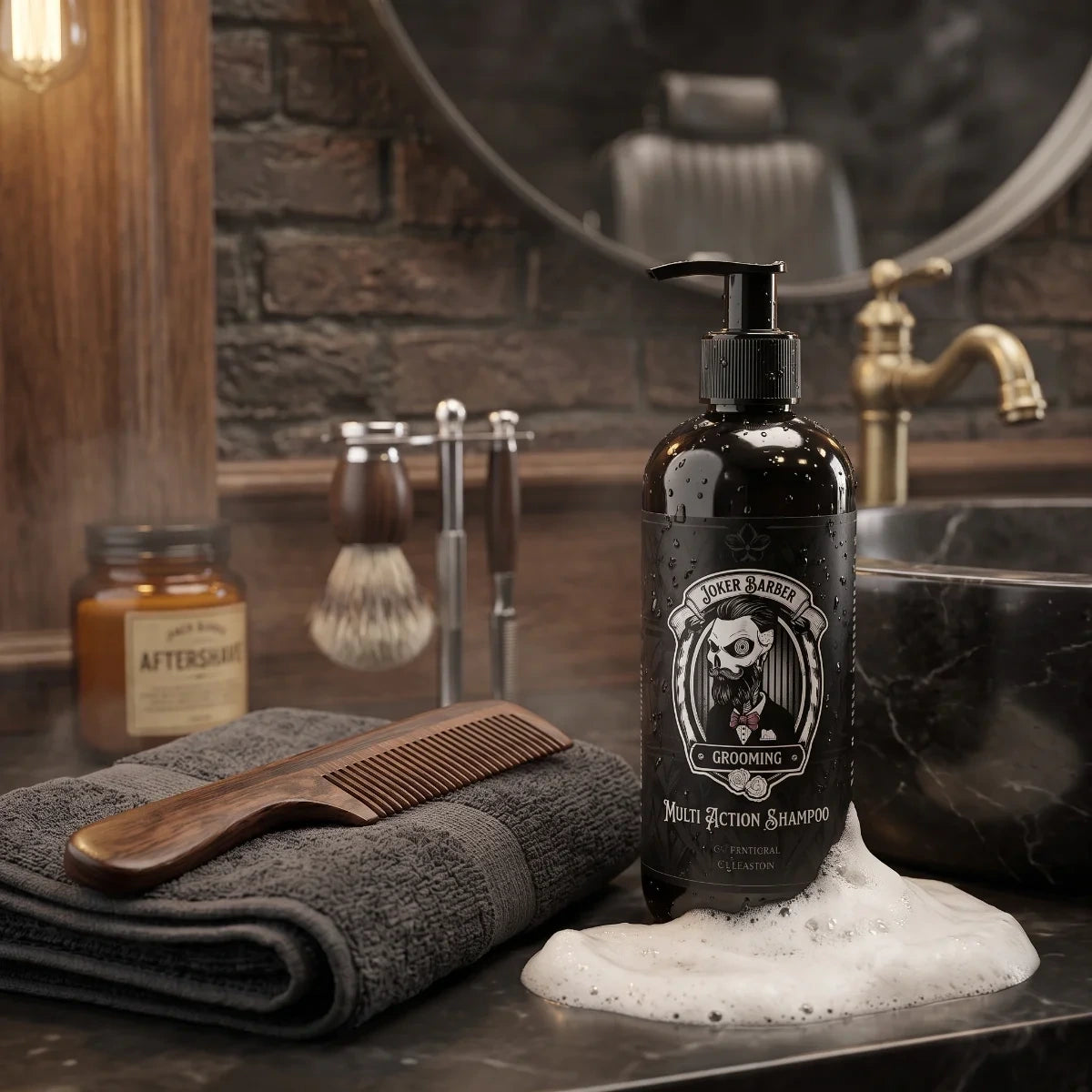 Joker Barber Multi Action Szampon Męski 4w1 do Włosów i Skóry Głowy 250 ml