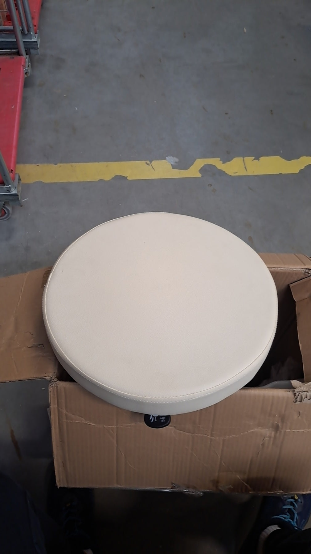 Taboret Kosmetyczny Z Oparciem Am-9934 Biały Outlet