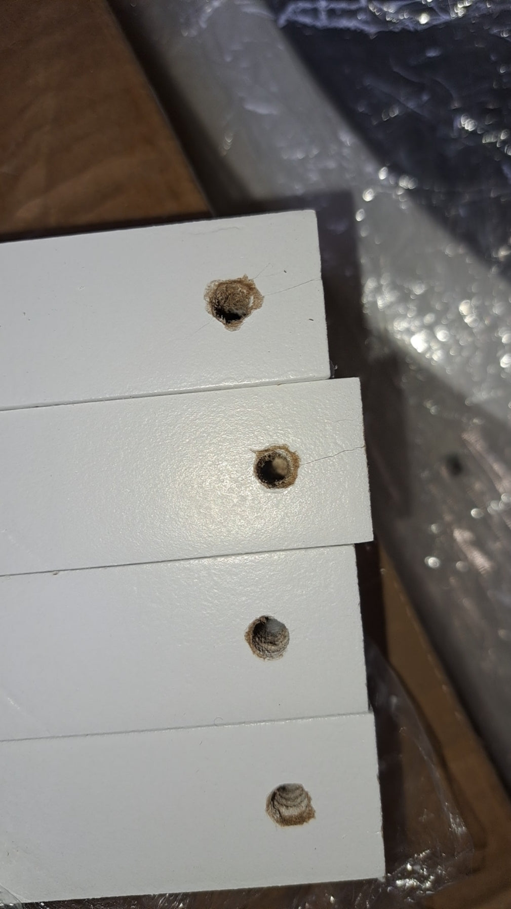 Toaletka biała LENA lustro 3 szuflady + taboret Outlet