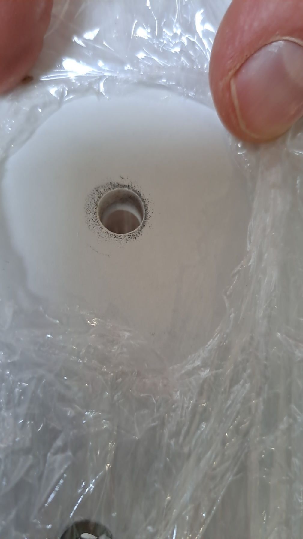 Toaletka biała LENA lustro 3 szuflady + taboret Outlet