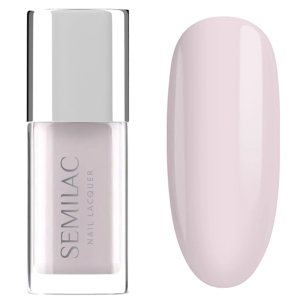 Semilac Lakier Klasyczny 102 Nail Lacquer Sheer Milky Pink 9 ml