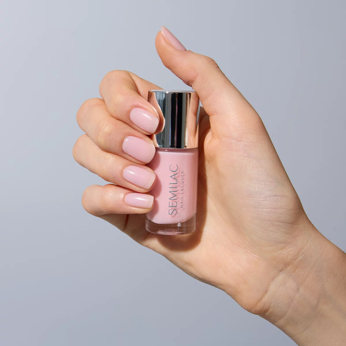 Semilac Lakier Klasyczny 102 Nail Lacquer Sheer Milky Pink 9 ml
