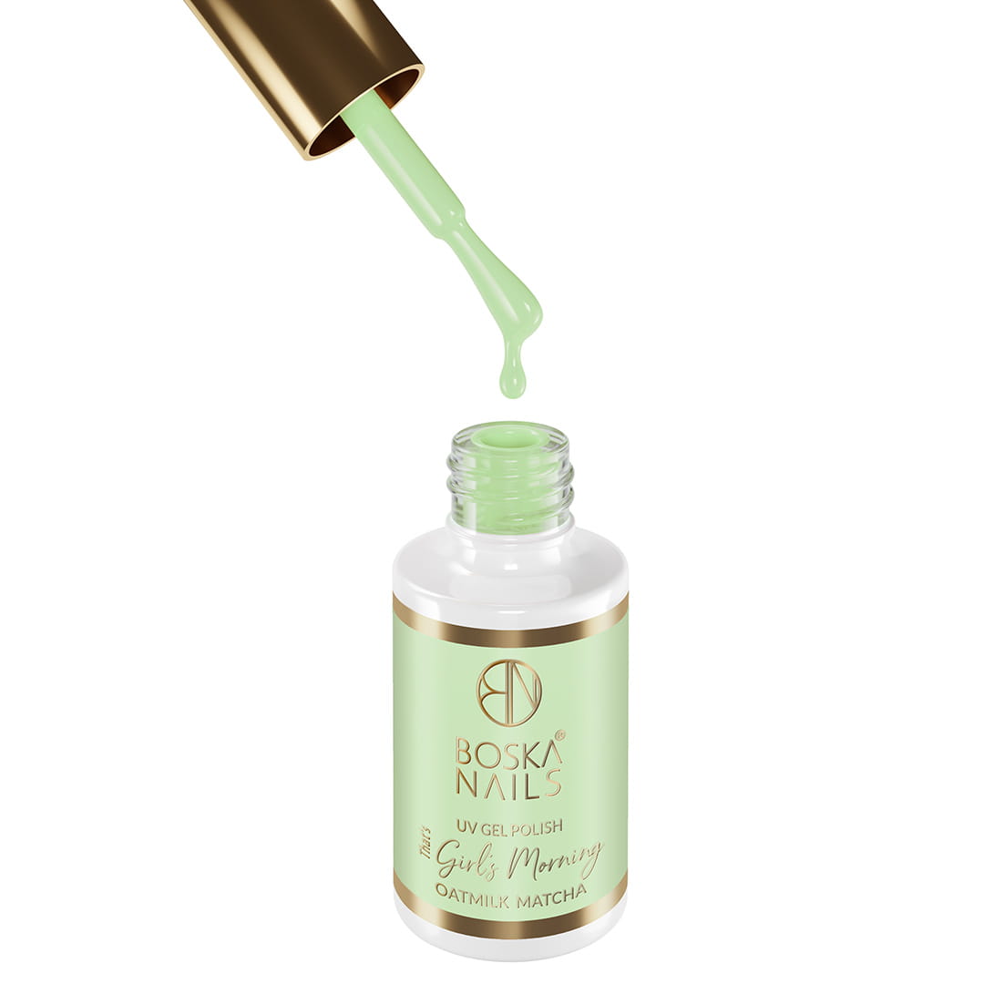 Boska Nails Lakier Hybrydowy That's Girl's Morning Oatmilk Matcha No 565 6ml