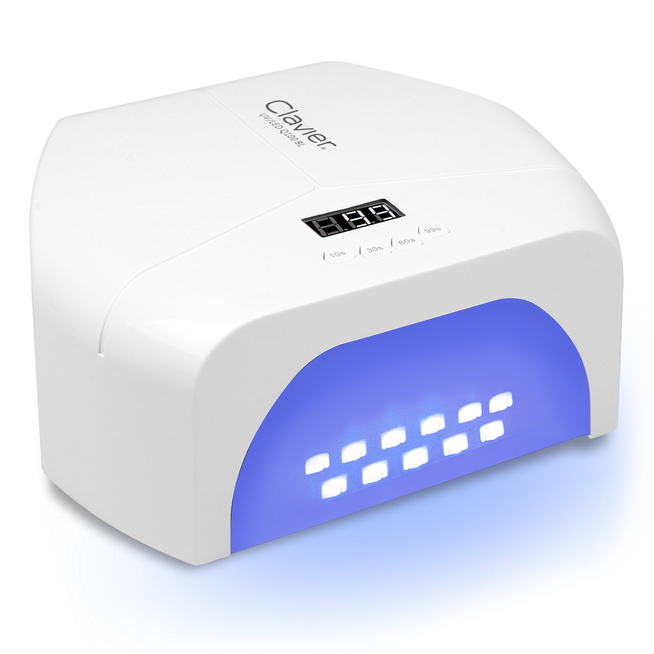 Clavier Lampa Do Paznokci UV/LED Q100 BL 48W, Biała, 57x LED, Lustrzane Dno
