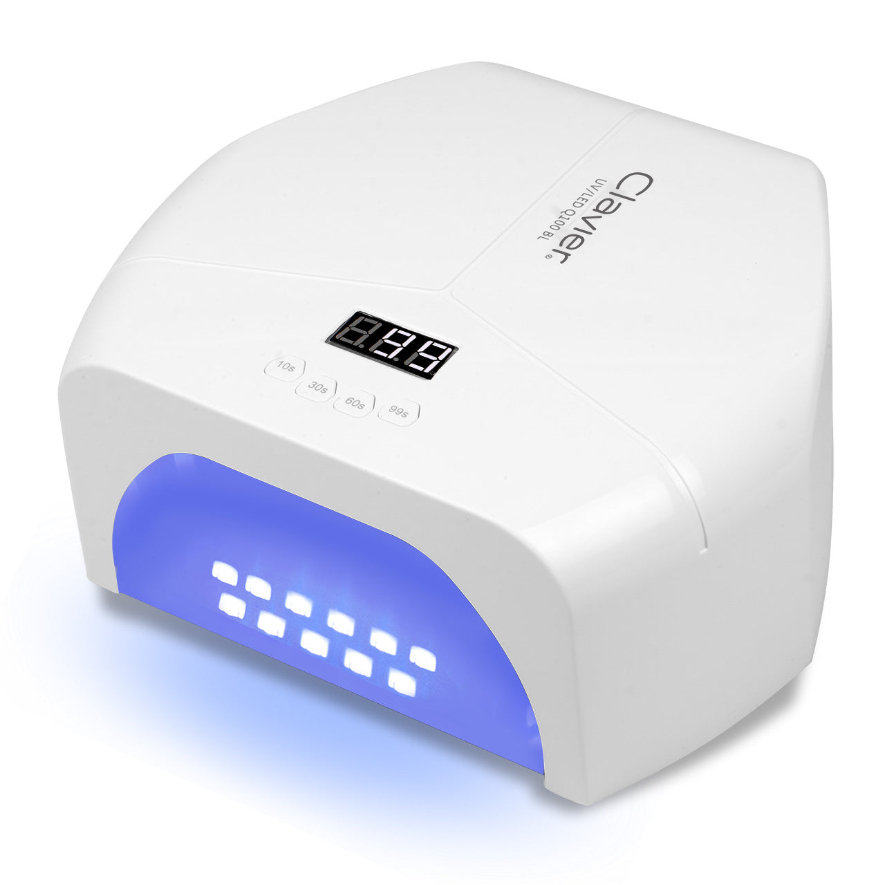 Clavier Lampa Do Paznokci UV/LED Q100 BL 48W, Biała, 57x LED, Lustrzane Dno