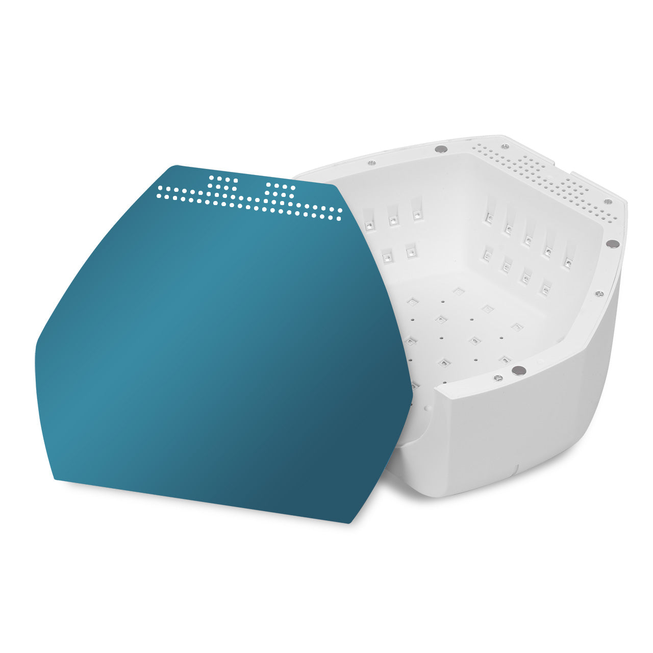 Clavier Lampa Do Paznokci UV/LED Q100 BL 48W, Biała, 57x LED, Lustrzane Dno
