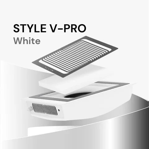 Shemax Pochłaniacz Pyłu Do Manicure Style V-Pro - Do Zabudowy Biały