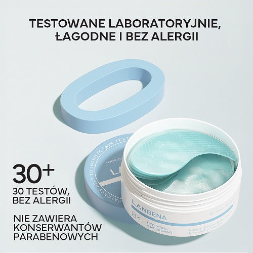 Clavier Lanbena Płatki Żelowe Pod Oczy Nawilżające Kwas Hialuronowy 60 Szt.