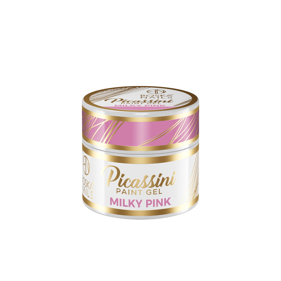 Boska Nails Żel Do Zdobień Picassini Paint Gel Milky Pink Różowy 5ml