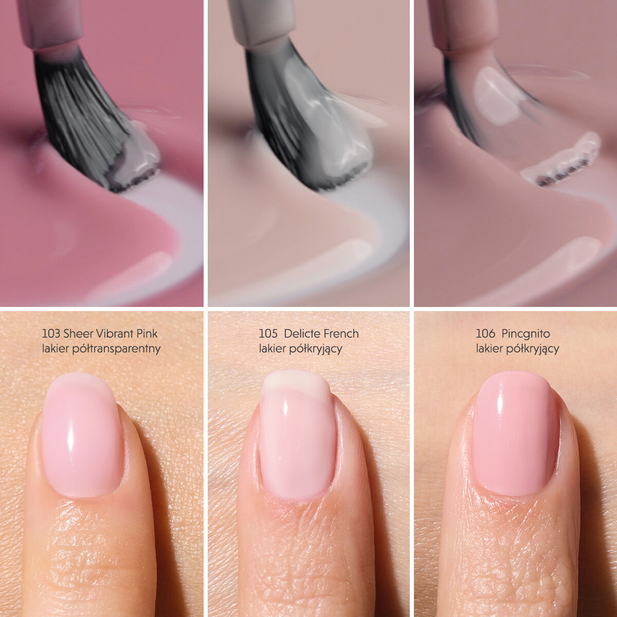 Semilac Lakier Klasyczny 106 Nail Lacquer Pinkognito 9 ml