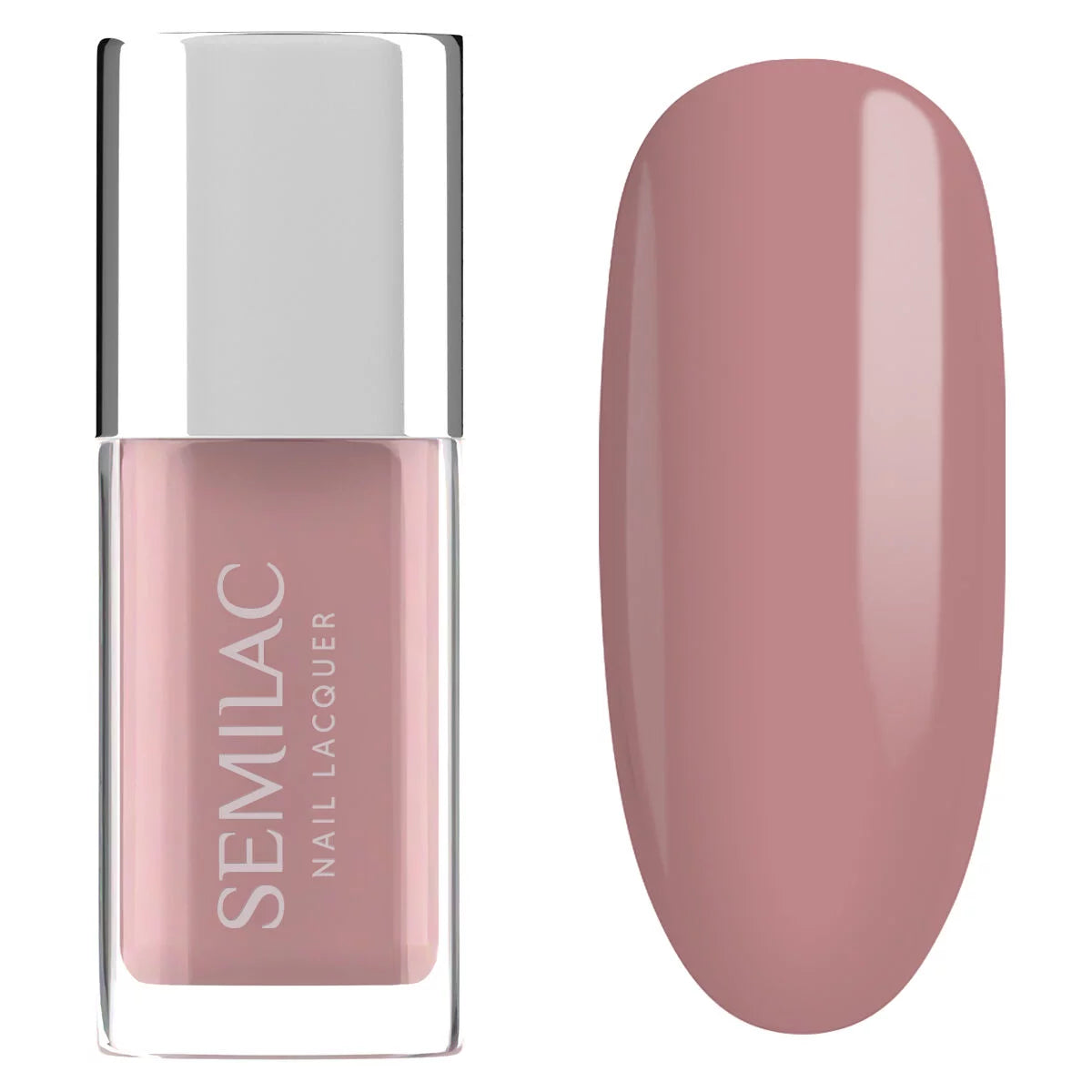 Semilac Lakier Klasyczny 107 Nail Lacquer Classic Nude 9 ml