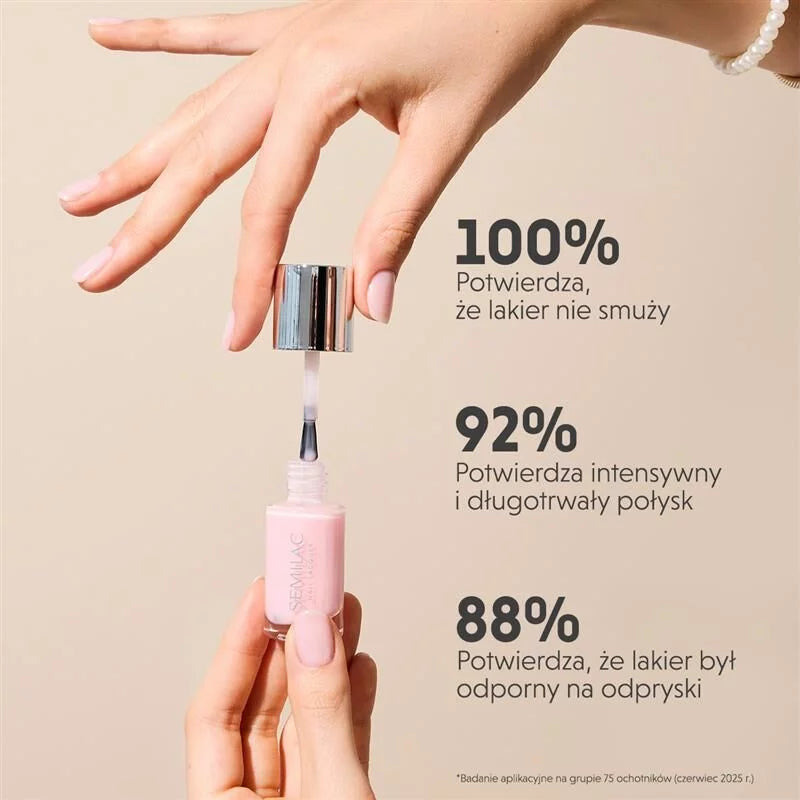 Semilac Lakier Klasyczny 107 Nail Lacquer Classic Nude 9 ml