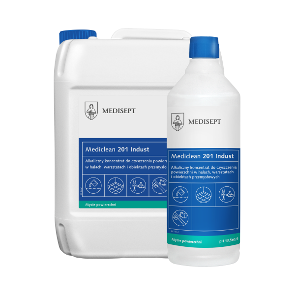 Mediclean 201 Indust 5L - Alkaliczny Koncentrat do Czyszczenia Powierzchni