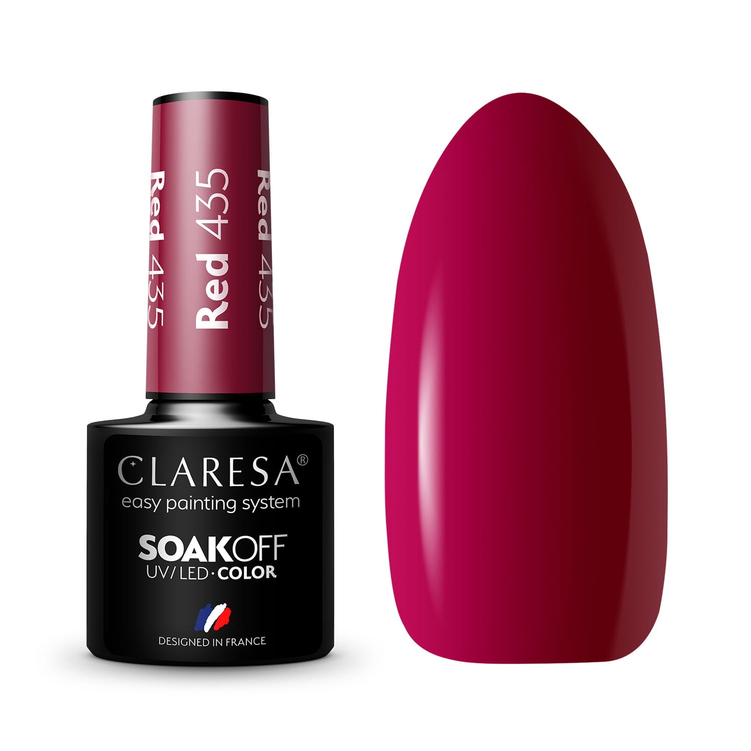 Claresa - Lakier hybrydowy RED 435 -5g