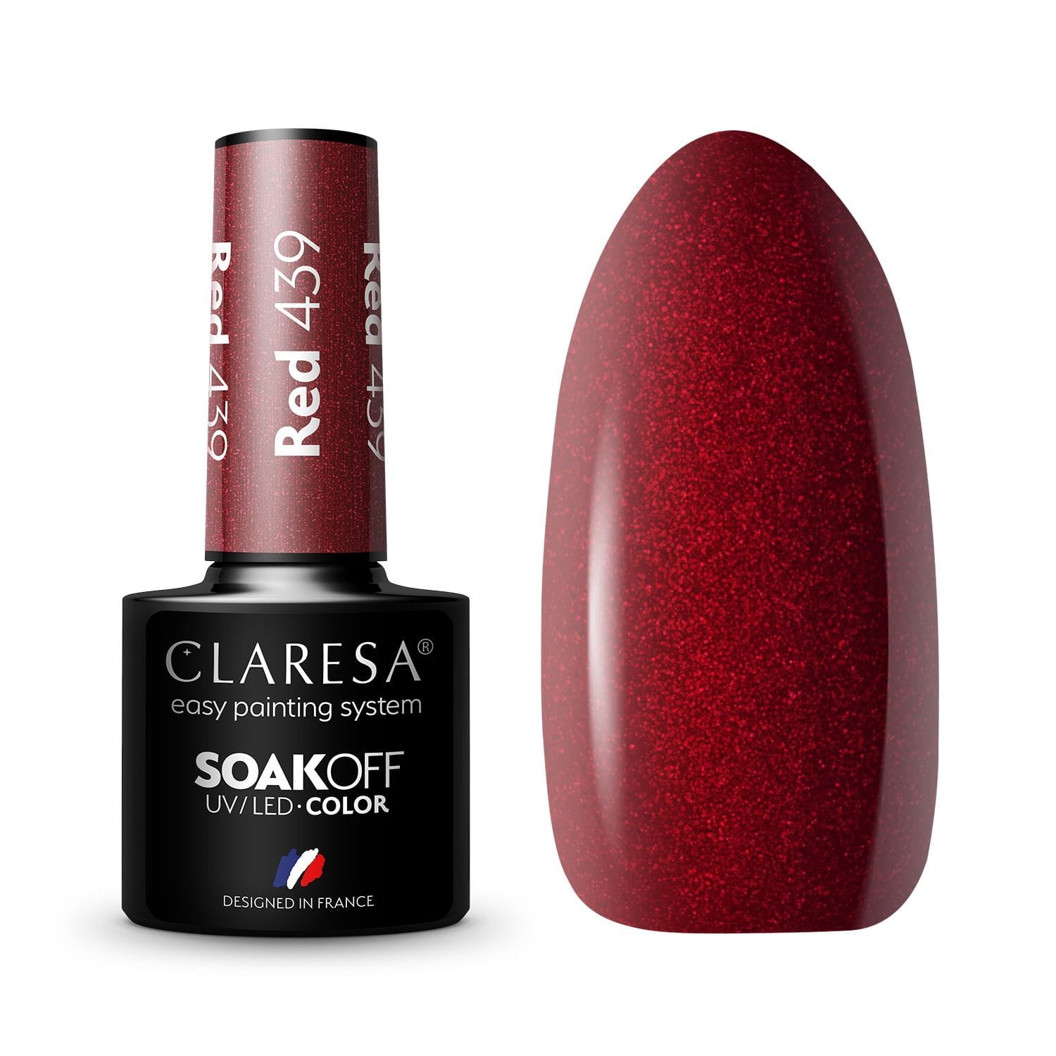 Claresa - Lakier hybrydowy RED 439 -5g