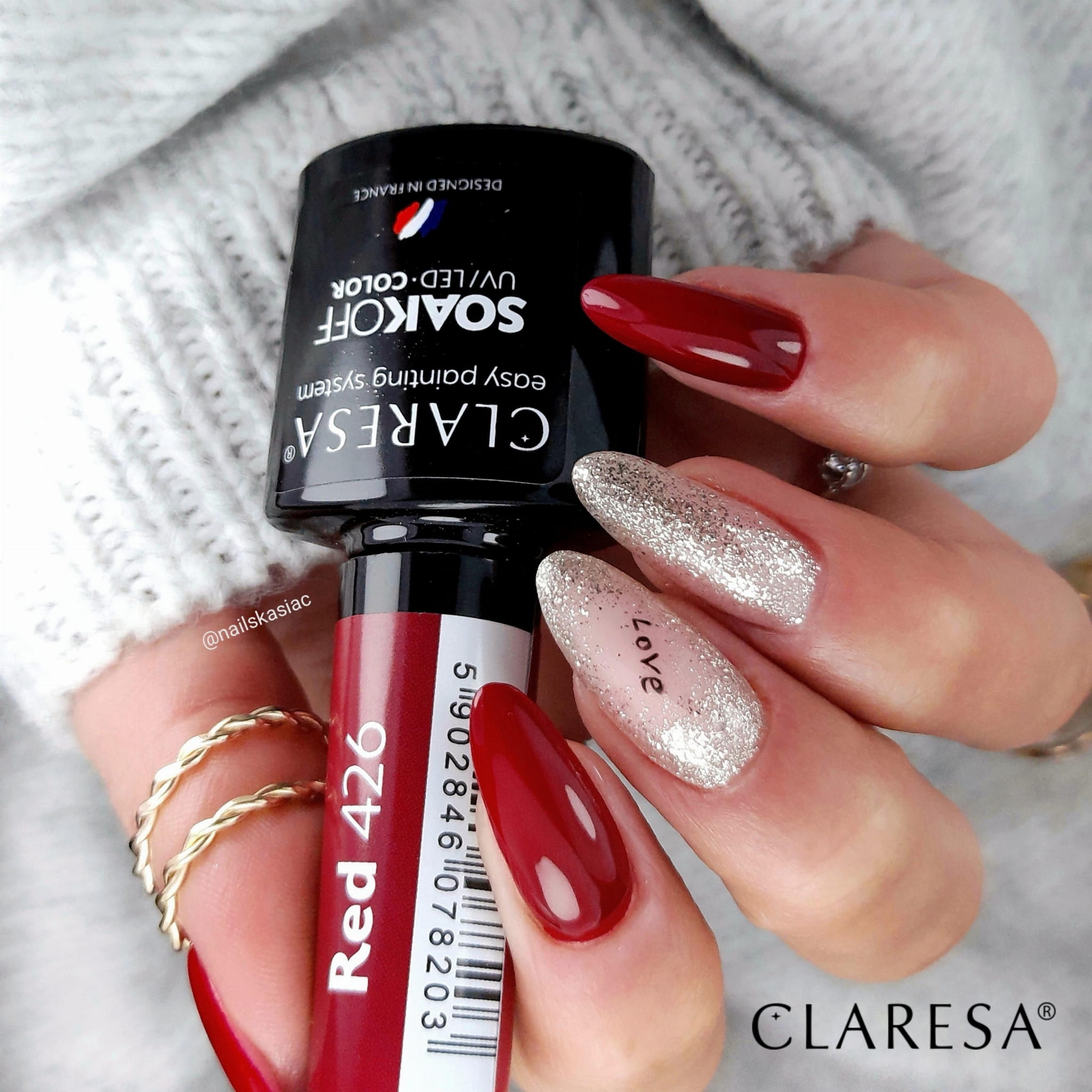 Claresa - Lakier hybrydowy RED 426 -5g