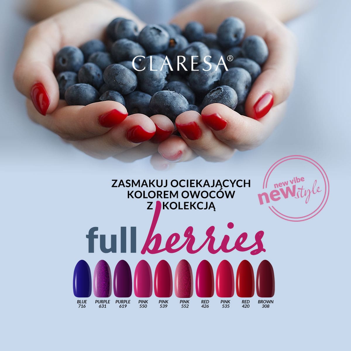 Claresa - Lakier hybrydowy RED 426 -5g