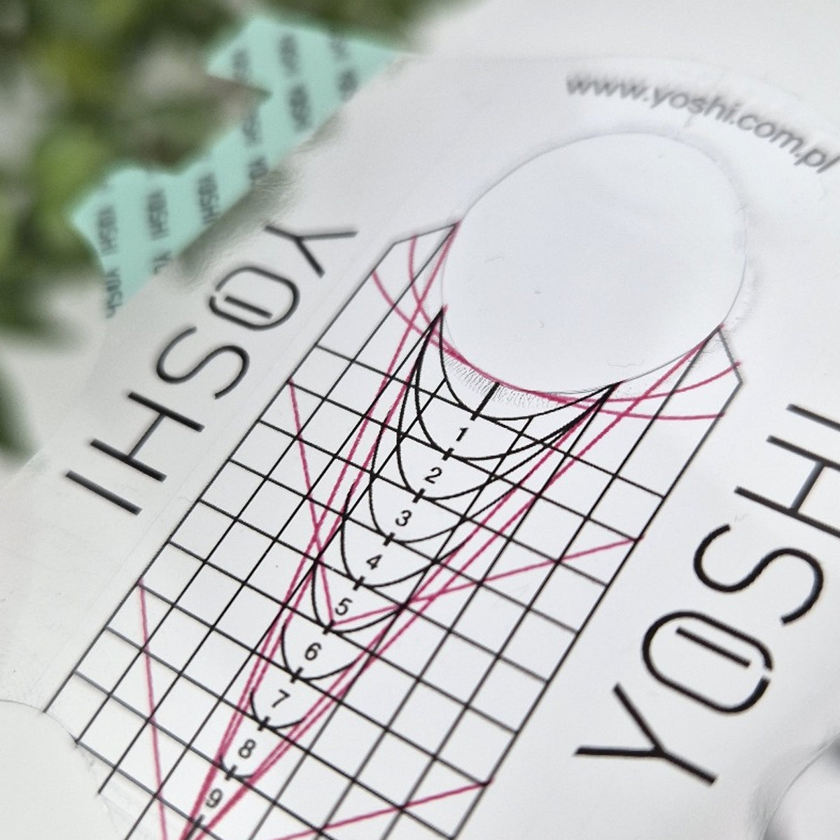 Yoshi Szablon Do Przedłużania Paznokci Transparentne 400 Szt.